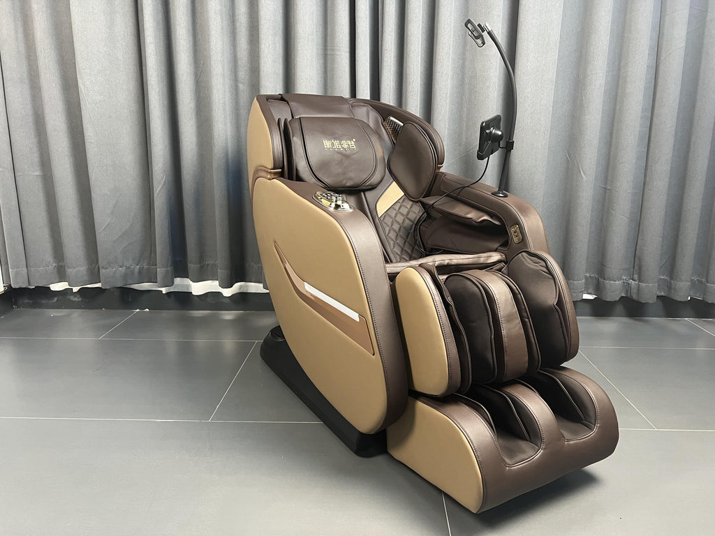 Brown Leather  4D Massage Chair with Zero Gravity