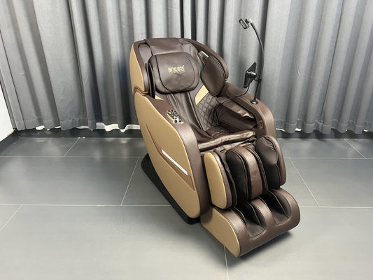 Brown Leather  4D Massage Chair with Zero Gravity