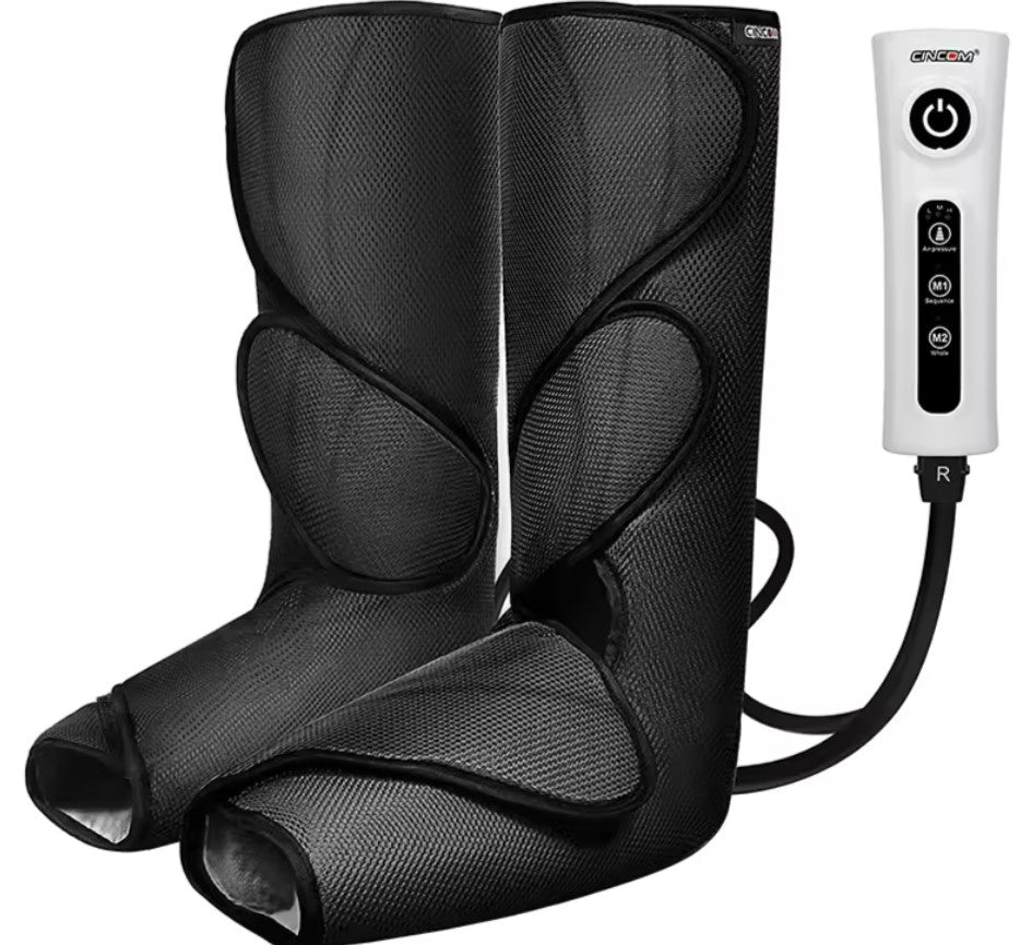 Air compressor foot and calf massager